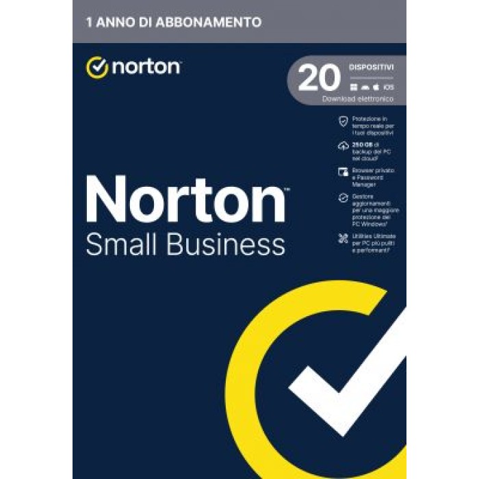 NORTON LIFELOCK 21454845 NORTON SMALL BUSINESS 1 USER 20 DEVICE 1Y BOX