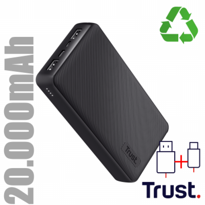 TRUST 24676 PRIMO 20.000 POWERBANK ECO