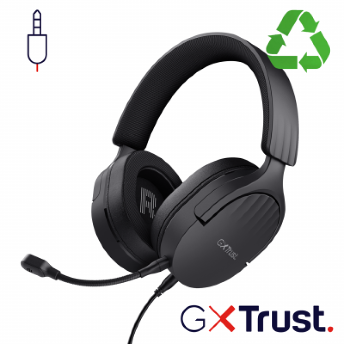 TRUST 24898 GXT489 FAYZO HEADSET BLK