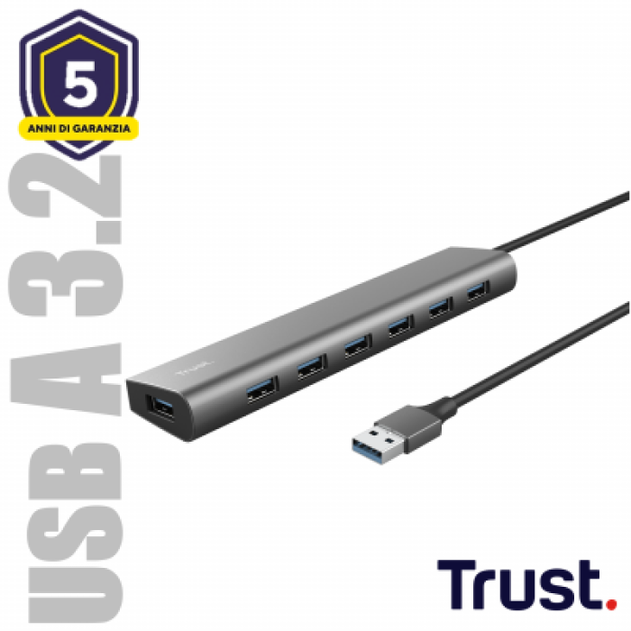 TRUST 24967 HALYX 7 PORT USB HUB