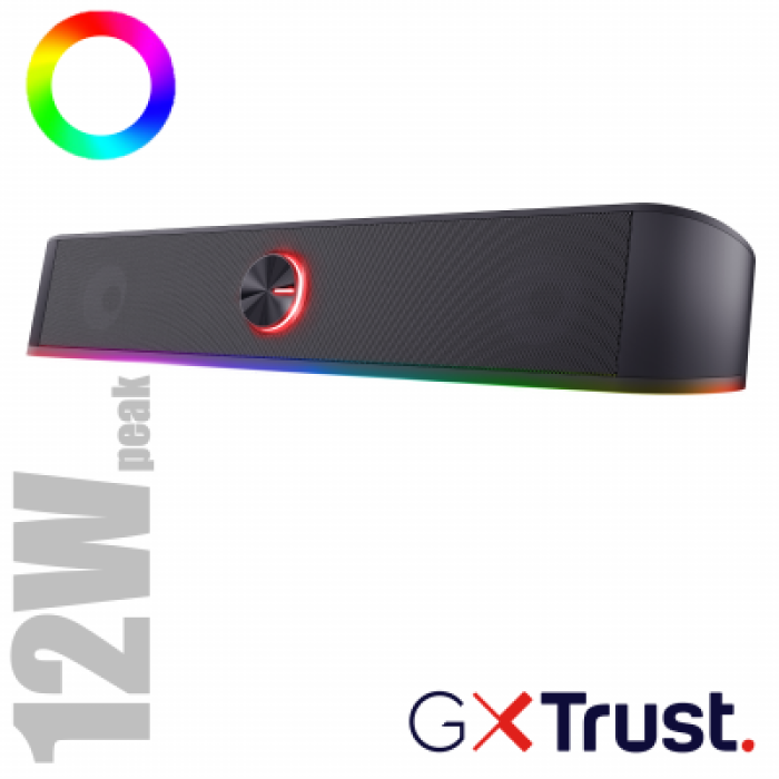TRUST 24007 GXT619 THORNE RGB LED SOUNDBAR