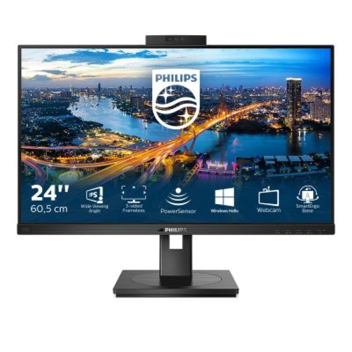 PHILIPS 242B1H/00 23.8 IPS WEBCAM E MICROFONO INTEGRATI WIN HELLO