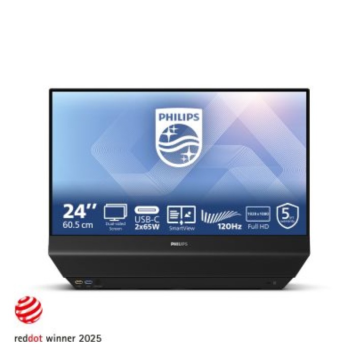 PHILIPS 24B2D5300/00 23.8 DOPPIO SCHERMO  16:9 IPS 1920X1080 120HZ