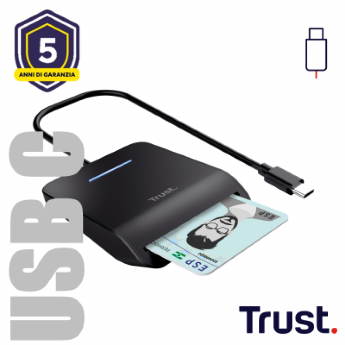 TRUST 26061 PRIMO USB-C DNI SMARTCARD READER