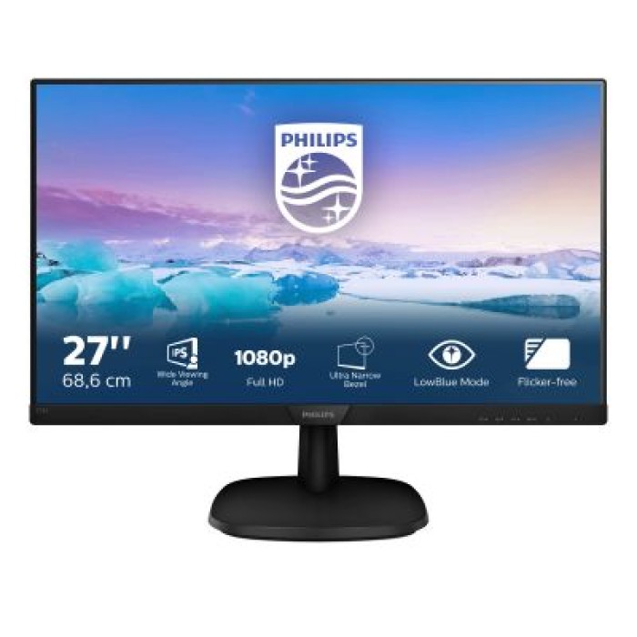 PHILIPS 273V7QJAB/00 27  IPS. 1920*1080. BORDERLESS. 16 9. 250 CD/M?.