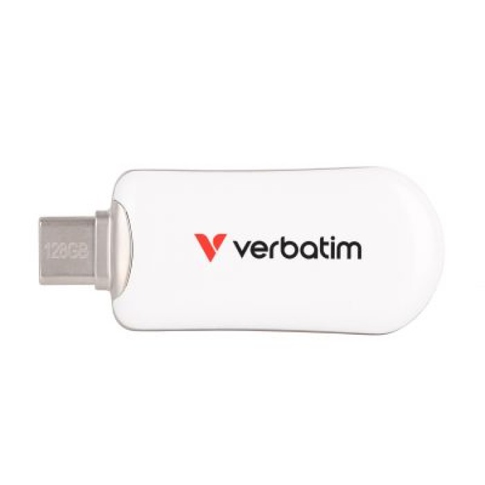 VERBATIM 30229 VERBATIM PLECTRA  USB-C FLASH DRIVE WHITE 128GB