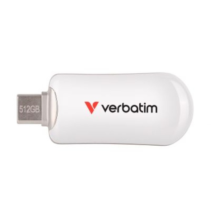 VERBATIM 30231 VERBATIM PLECTRA  USB-C FLASH DRIVE WHITE 512GB
