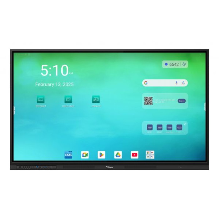 OPTOMA 3653RK 65 -ANDROID 14 4k 8/64gb google edla touch 2x20W