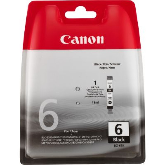 CANON 4705A002 *BCI-6BK SERB. (13 ML) CANON S800/PIXMA IP4000/IP4
