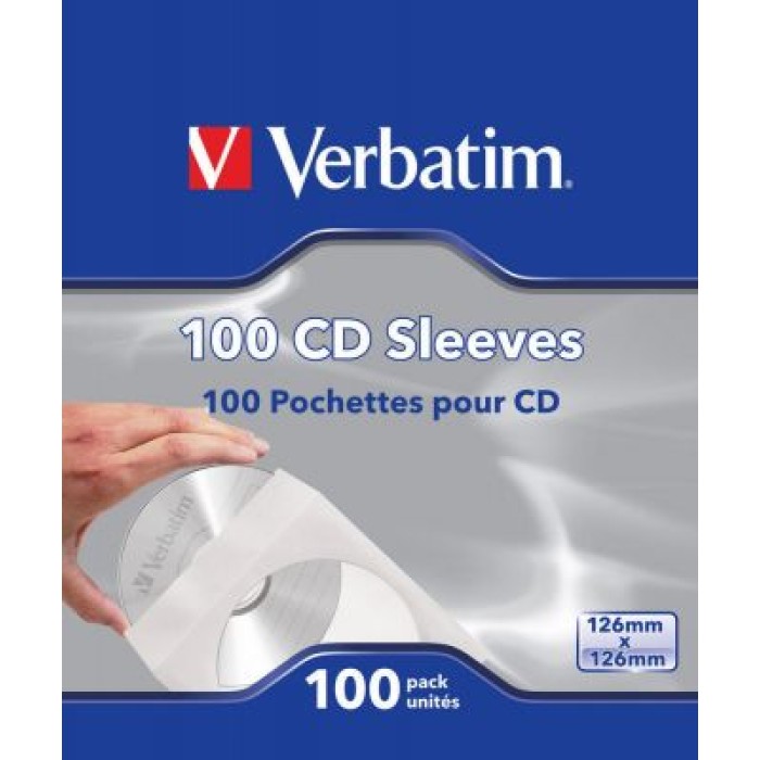 VERBATIM 49976 VERBATIM CUSTODIE CARTA CD/DVD 100 PACK
