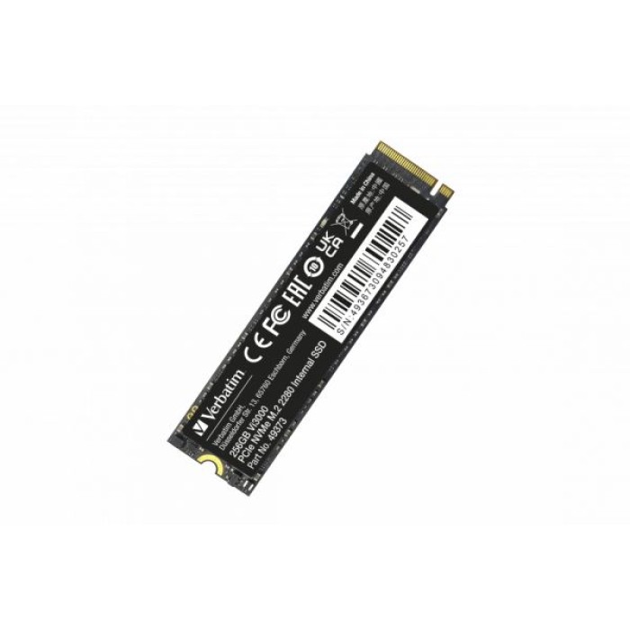 VERBATIM 49373 VERBATIM VI3000 INTERNAL PCIE NVME M.2 SSD 256GB
