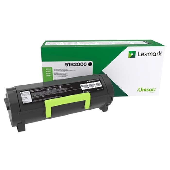 LEXMARK 51B2000 TONER MS/MX3/4/5/617 RETURN BLACK (2.5K )