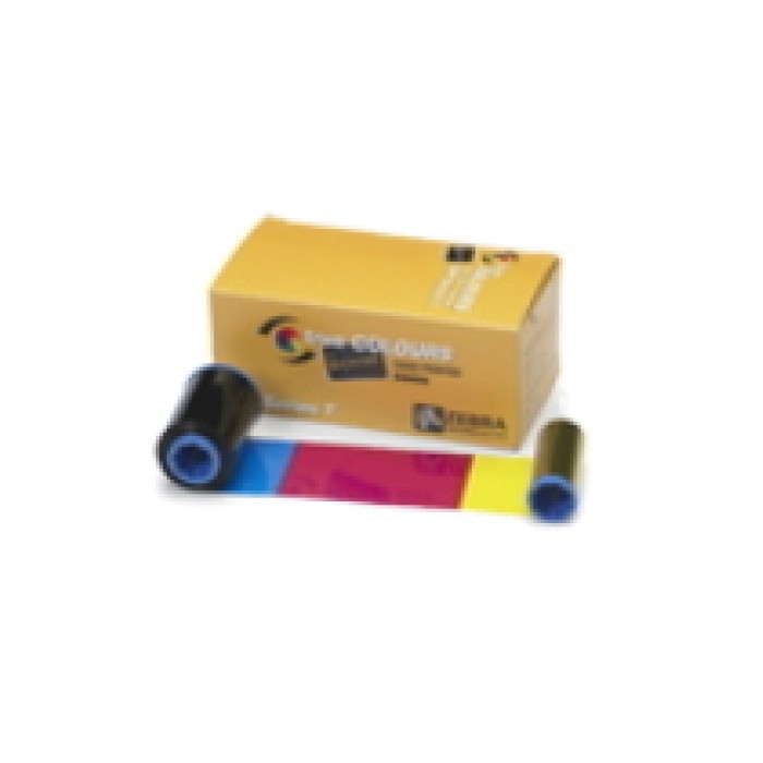 ZEBRA 800300-360EM RIBBON. COLOR-YMCKOK. 200 IMAGES. ZC300. EMEA