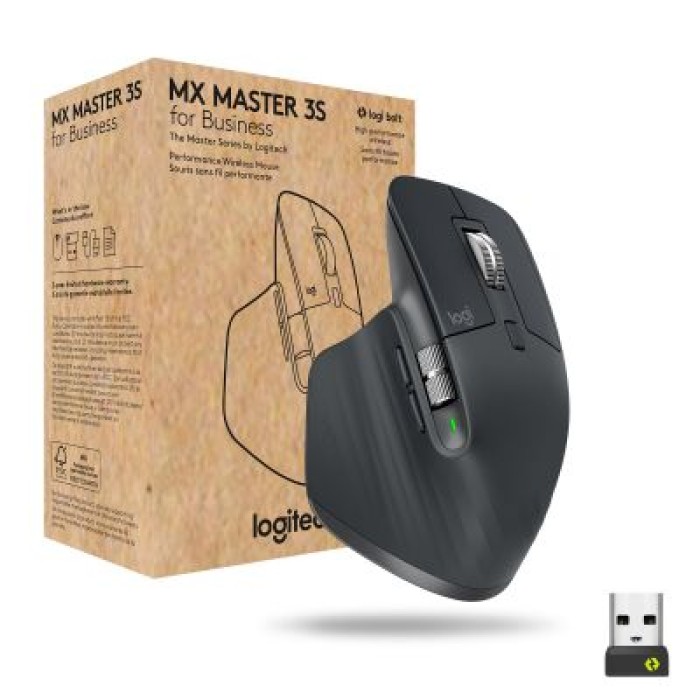 LOGITECH 910-006582 MX MASTER 3S FOR BUSINESS - GRAPHITE