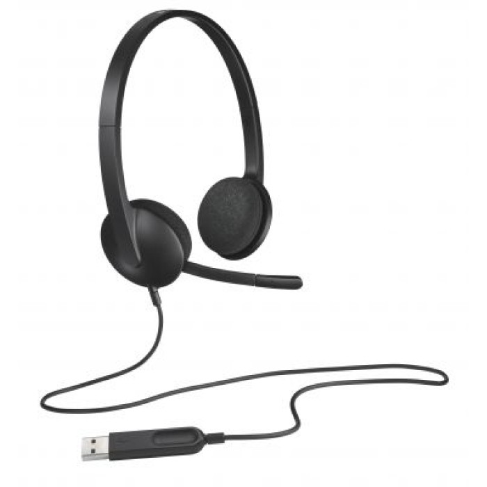 LOGITECH 981-000475 LOGITECH USB HEADSET H340 - BLACK - USB