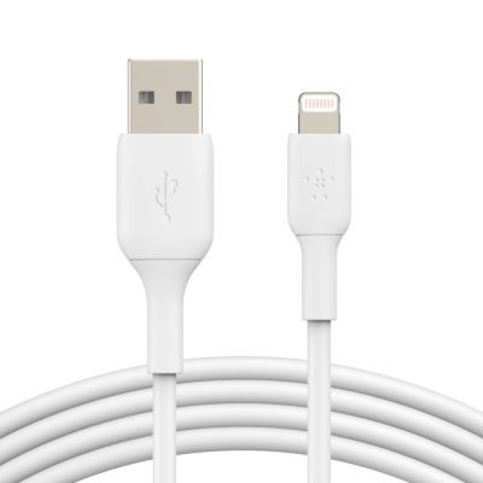 BELKIN CAA001BT1MWH PVC A-LIGHTNING 1M BIANCO