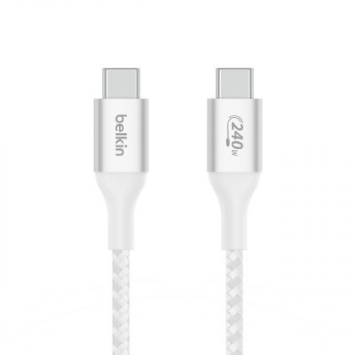 BELKIN CAB015BT2MWH BOOST CHARGE 240W USB-C TO USB-C CABLE. 2M. WHITE