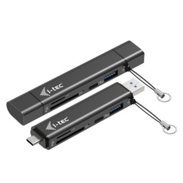 I-TEC CADONGLEUSBSD USB-C/USB-A DONGLE SD. TF AND 2X USB
