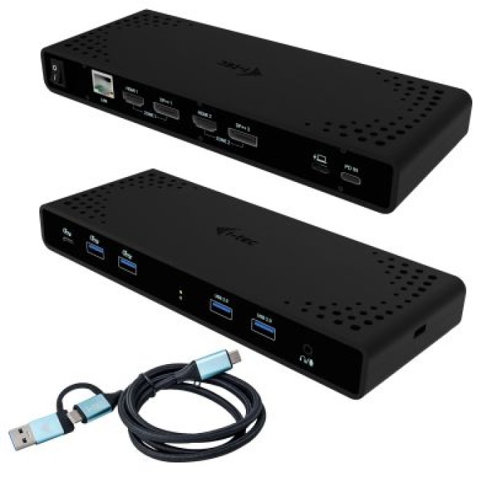 I-TEC CADUA4KDOCKPDB DUAL 4K DISPLAY DOCKING STATION. PD 85W