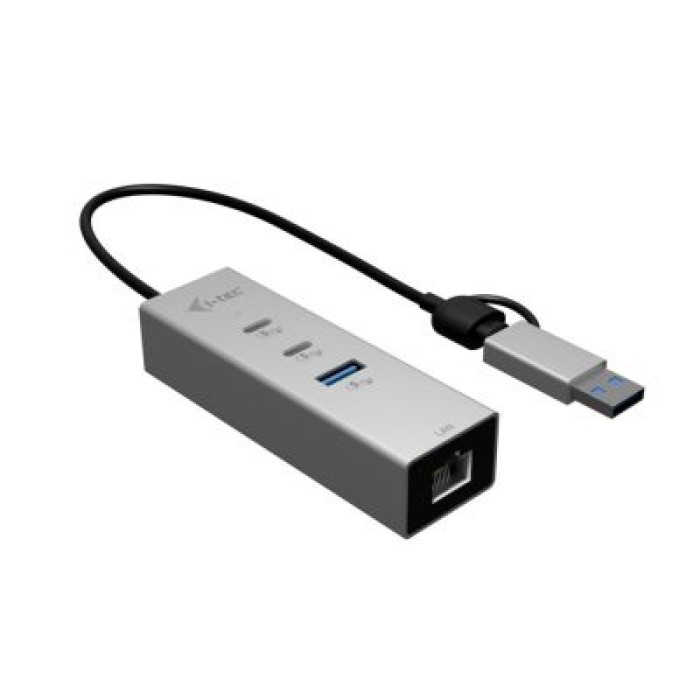 I-TEC CAMETALG325HUB L?HUB 3 porte USB-A/USB-C con LAN a 2.5 Gb