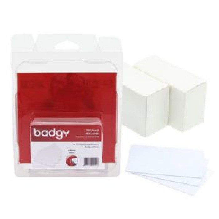 BADGY CBGC0020W 100 CARTE PVC FINE (20MIL - 0.50 MM) PER BADGY