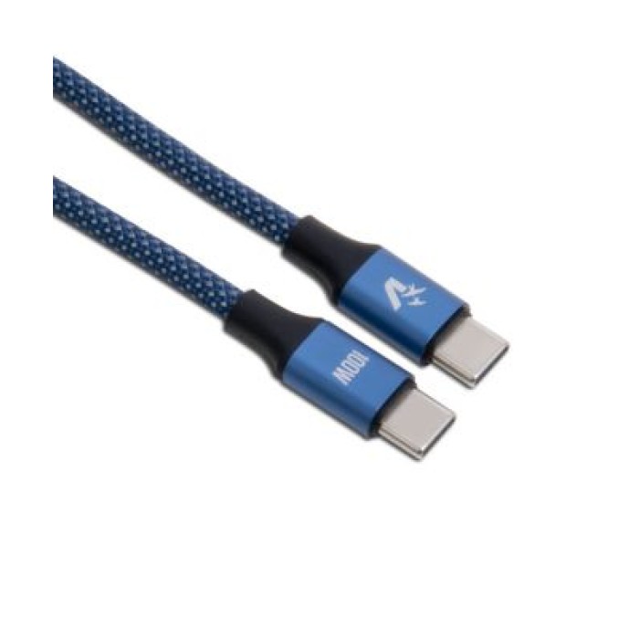 VULTECH CS-NCC20BL CAVO SMARTPH. TYPE-C  TO TYPE-C 1.2M 3.0A100W BLU