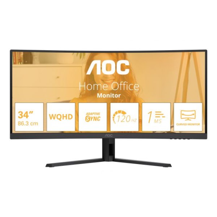 AOC CU34B3E 34  curvo 21:9 VA WLED 3440x1440 120Hz HDMI DP