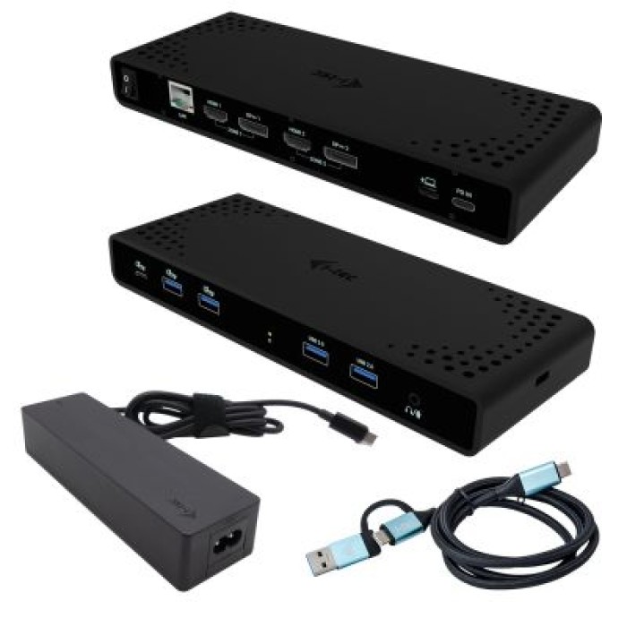I-TEC CADUA4KDOCKPDB100 DUAL 4K DISPLAY. PD 85W + USB-C CHARGER 100W