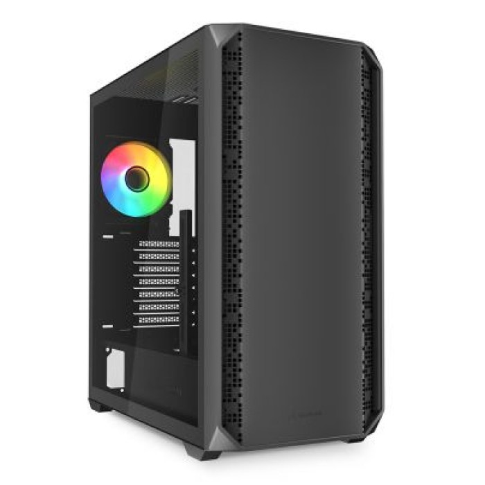 SHARKOON AK2 RGB BLACK ATX 2X U3. 1X TYPE-C. 2X 120 ARGB
