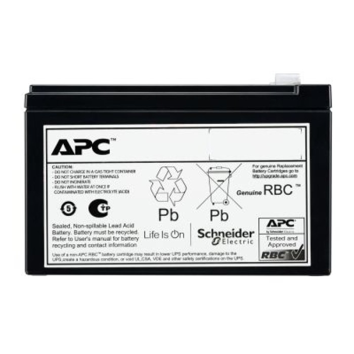 APC APCRBCV205 APC REPLACEMENT BATTERY CARTRIDGE. VRLA. 9AH. 72V