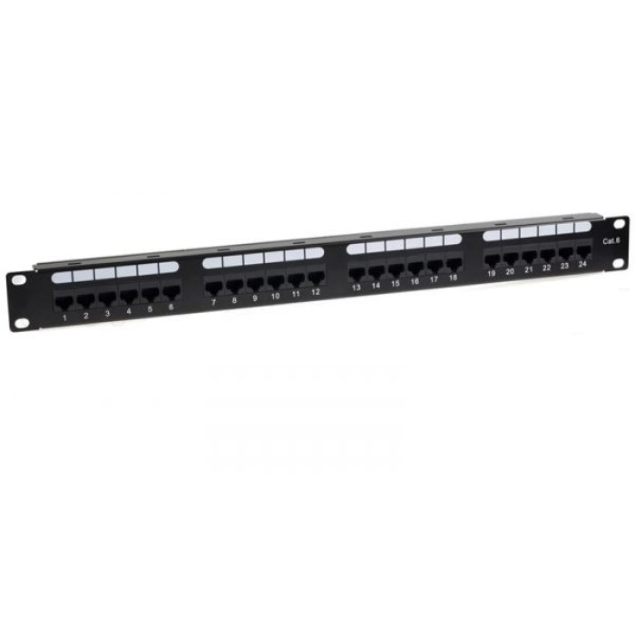 NESSOS ITALIA AT-03524 Patch Panel 24 Porte 110 UTP cat.6 1U