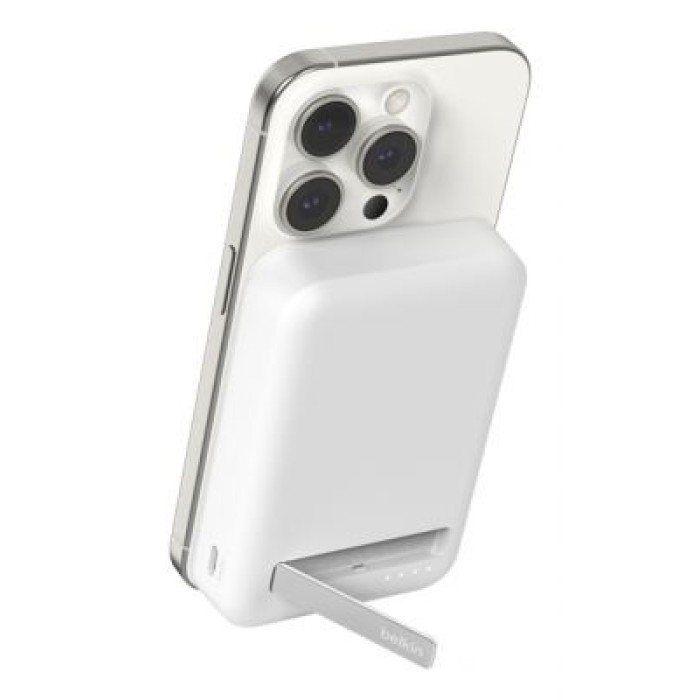 BELKIN BPD008BTWH 10K QI2 MAGSAFE POWERBANK WITH KICKSTAND WHITE