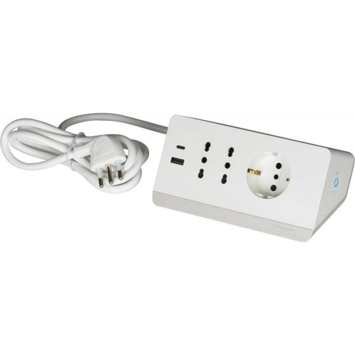 LEGRAND BT-S3711DBU MULTIPRESA DA SCRIVANIA CON 2 PRESE USB TIPO A+C