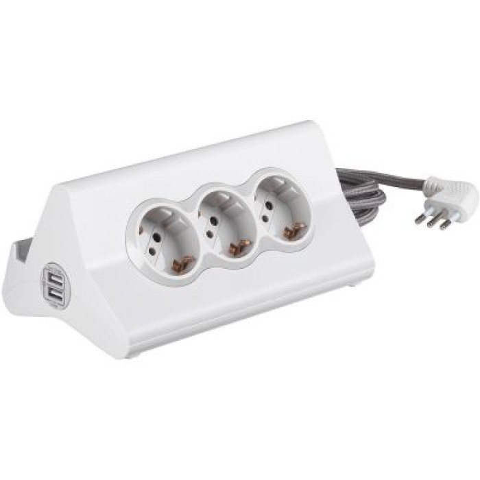 LEGRAND BT-S3713DBU MULTIPRESA HI-TECH CON 1 USB QUICK CHARGE - BIANCA