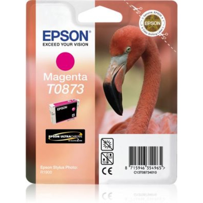 EPSON C13T08734010 CARTUCCIA T0873 - SERIE FENICOTTERO MAGENTA 11.4ML