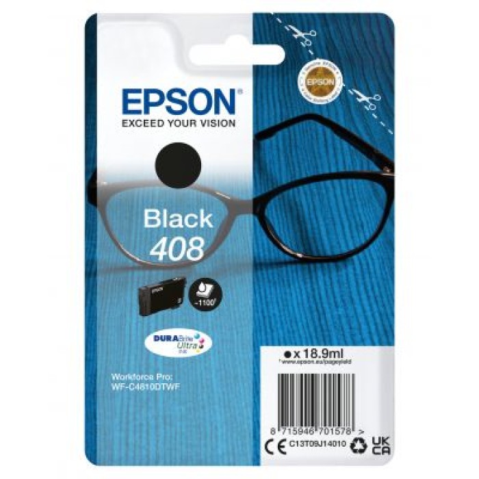 EPSON C13T09J14010 CARTUCCIA 408 - SERIE OCCHIALE NERO - 18.9 ML