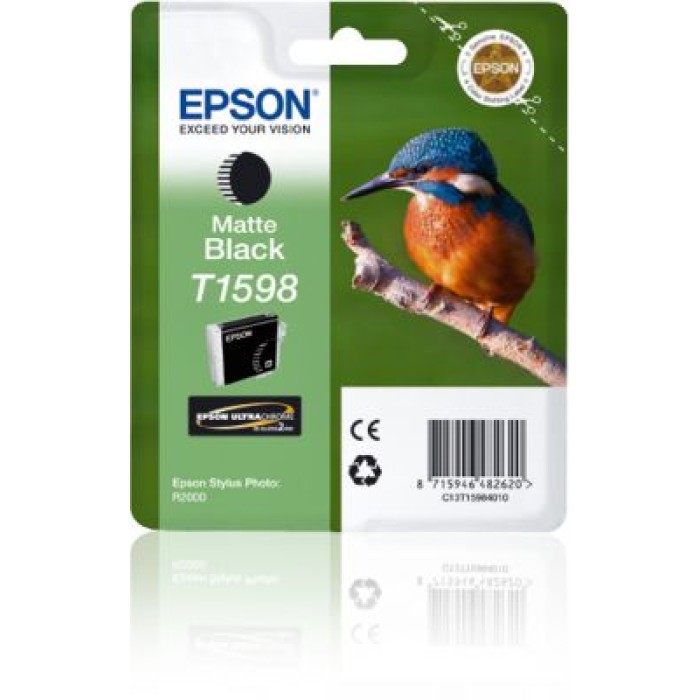 EPSON C13T15984010 CARTUCCIA T1598 - PESCATORE NERO MATTE - 17 ML