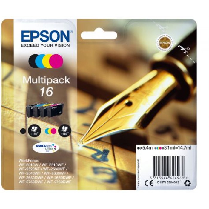 EPSON C13T16264012 CARTUCCIA 16 - SERIE PENNA - MULTIPACK