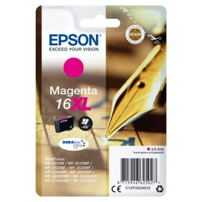 EPSON C13T16334012 CARTUCCIA 16XL - SERIE PENNA MAGENTA - 450P/6.5ML