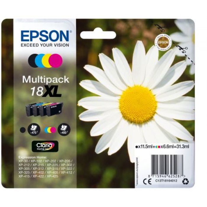 EPSON C13T18164012 CARTUCCIA 18XL SERIE MARGHERITA MULTIPACK