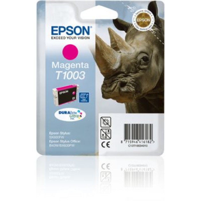 EPSON C13T10034010 CARTUCCIA T1003 - RINOCERONTE MAGENTA - 990P/11.1M