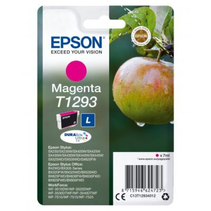 EPSON C13T12934012 CARTUCCIA T1293 - SERIE MELA MAGENTA - 616P/7ML