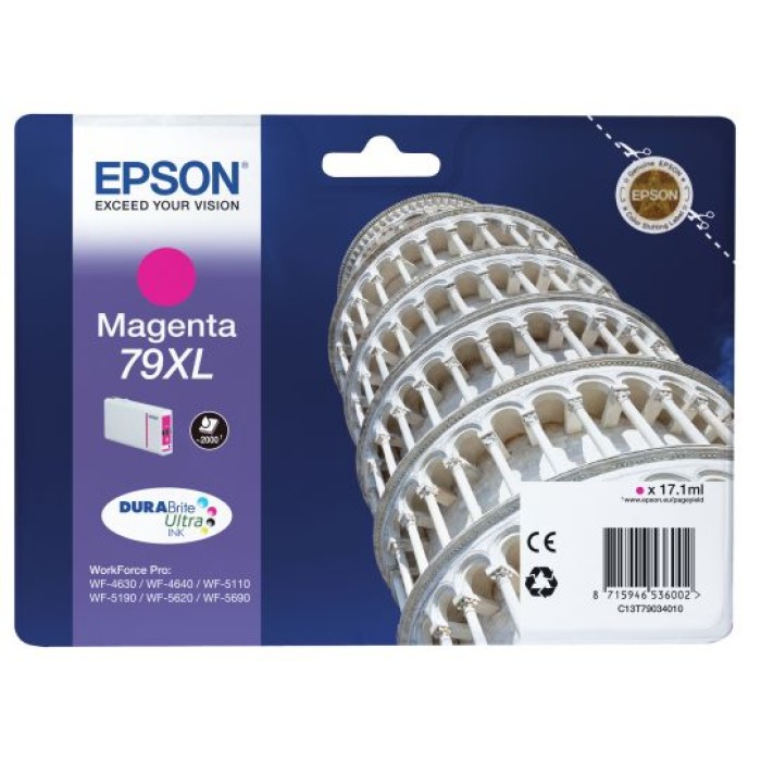 EPSON C13T79034010 CARTUCCIA 79XL - SERIE TORRE MAGENTA - 17.1 ML