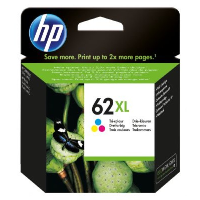 HP INC. C2P07AE#UUS HP 62XL TRI-COLOR INK CARTRIDGE