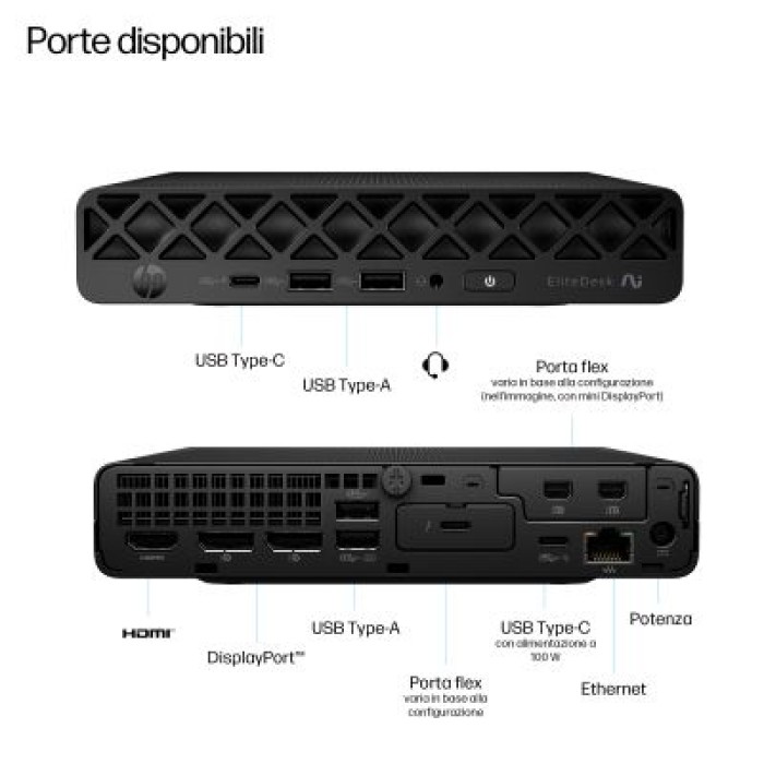 HP INC. D5BK3AT#ABZ ELITE MINI 8 G1A NGAI R5-340AI 32 512 WIN11P 3YW