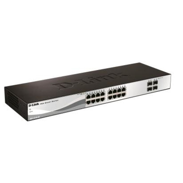 D-LINK DGS-1210-20 SMART SWITCH 16-PORT 10/100/1000 - 4 X SFP PORT