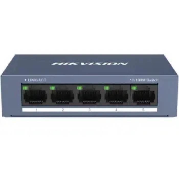 HIKVISION DS-3E0105-O 5 10/100M RJ45 ports. Desktop Steel Case Unmanaged