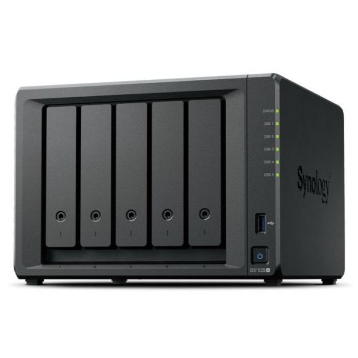 SYNOLOGY INC. DS1525+ DS 5-BAY PLUS CPU AMD V1500B QUAD-CORE 8GB DDR4