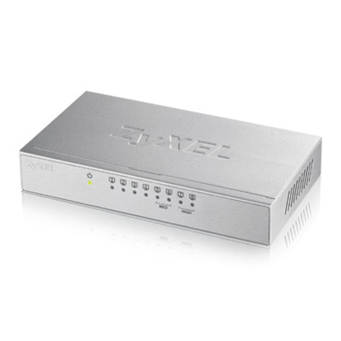 ZYXEL GS-108BV3-EU0101F SWITCH UNMANAGED 8 PORT GIGABIT METAL CASE DESKTOP