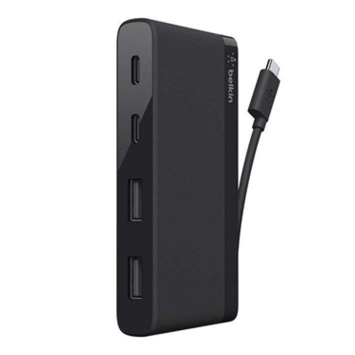 BELKIN F4U090BTBLK MINI HUB A 4 PORTE 2X USB-C E 2X USB-A 3.0 NERO